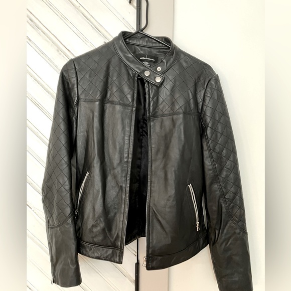 Victoria Secret’s Moda Leather Jacket- Size Medium - Picture 1 of 3